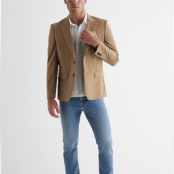 [Express] NWT Slim Tan Wool-Blend Modern Tech
Suit Jacket - Picture 3 of 8
